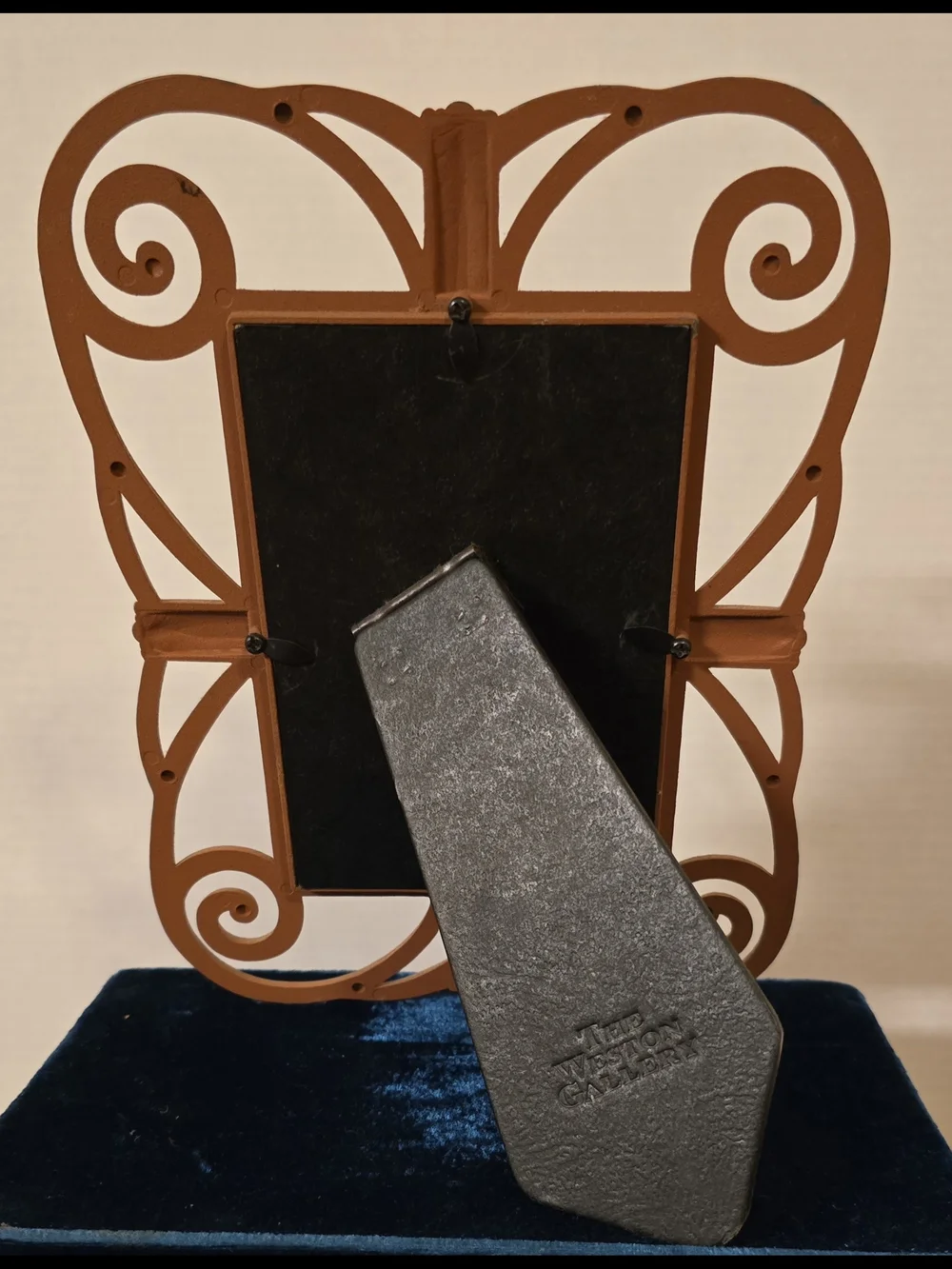 Vintage The Weston Gallery Ornate Iron Scroll Picture Frame - Terra Cotta Brown
